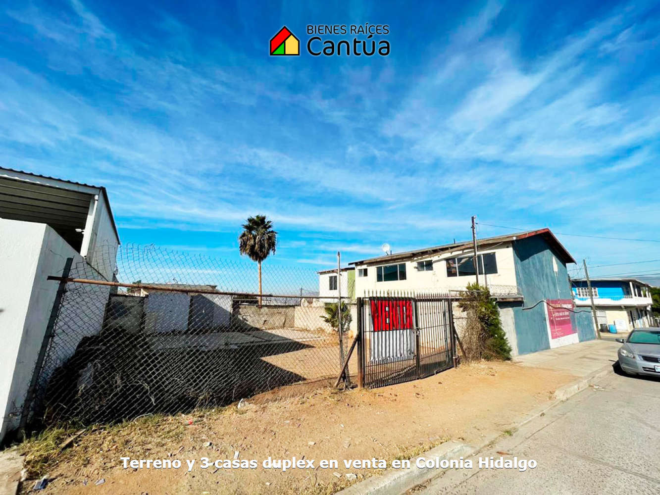Predio en venta con tres casas y un terreno disponible lateral | Proyecto para personalizar o invertir | Col. Hidalgo, Ensenada
