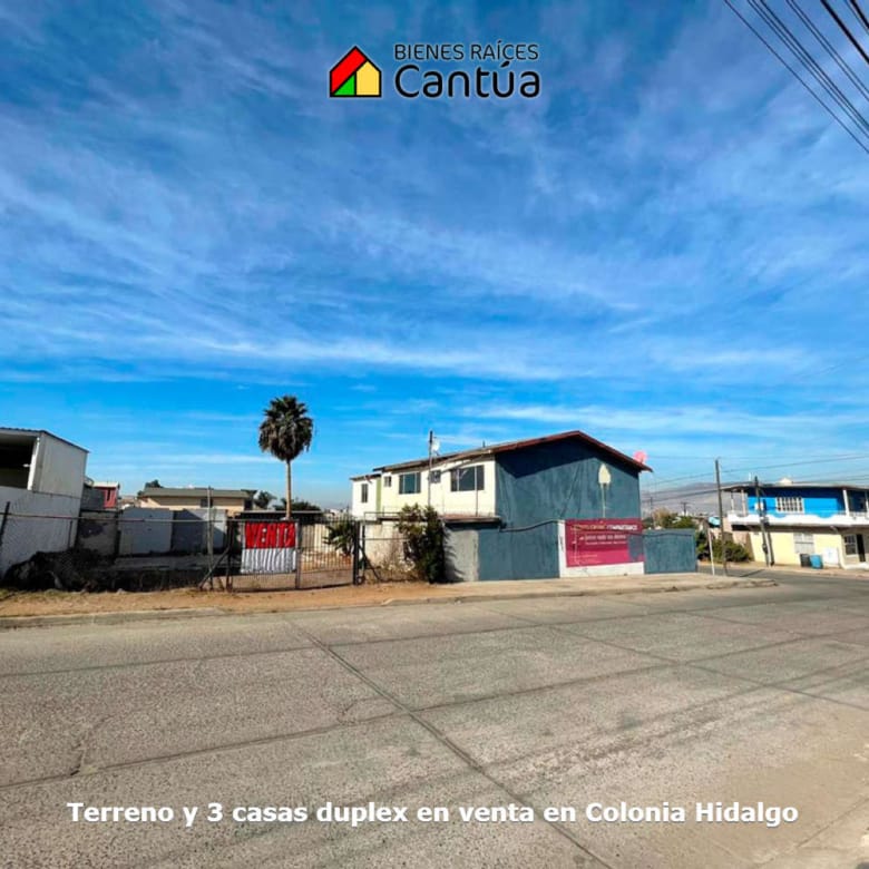 Predio en venta con tres casas y un terreno disponible lateral | Proyecto para personalizar o invertir | Col. Hidalgo, Ensenada
