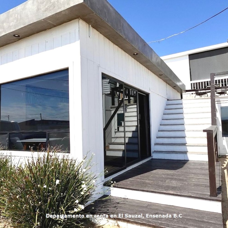 Departamento en renta | Terraza con vista al mar | El Sauzal, Ensenada