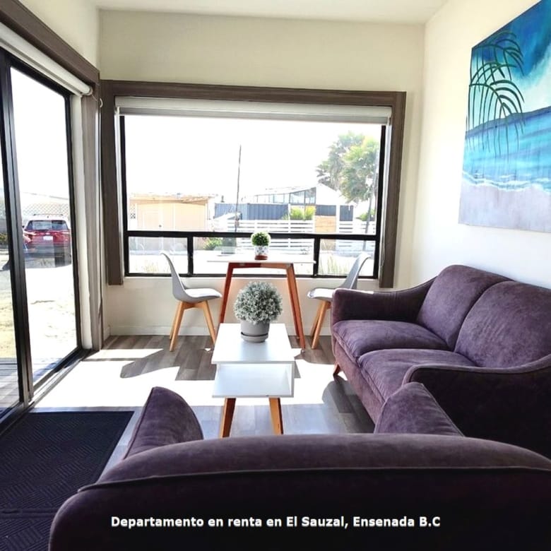 Departamento en renta | Terraza con vista al mar | El Sauzal, Ensenada