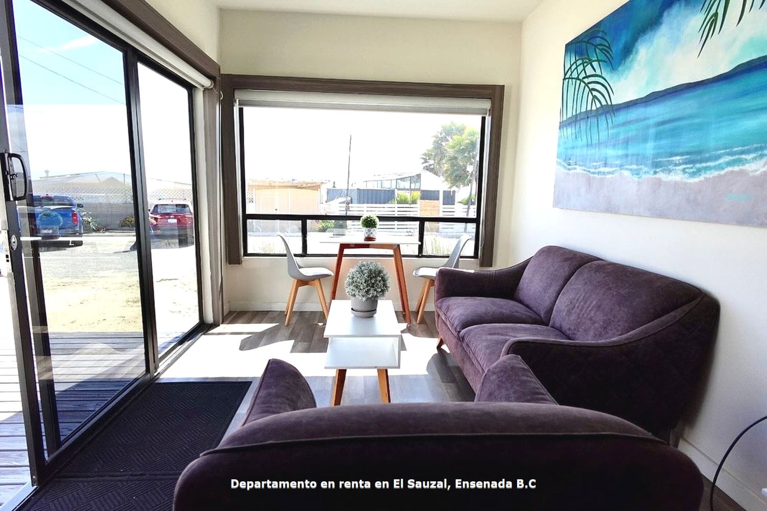 Departamento en renta | Terraza con vista al mar | El Sauzal, Ensenada