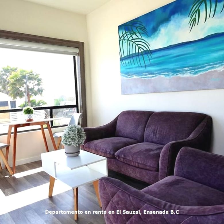 Departamento en renta | Terraza con vista al mar | El Sauzal, Ensenada