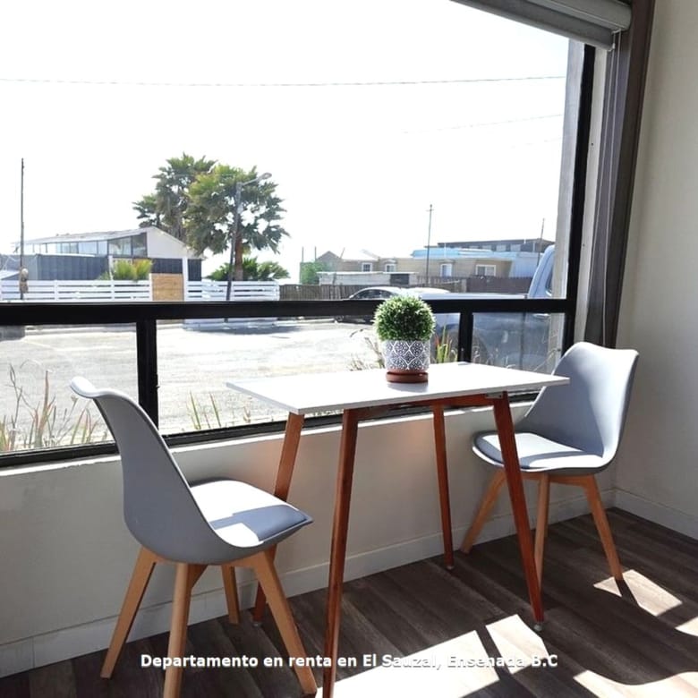 Departamento en renta | Terraza con vista al mar | El Sauzal, Ensenada
