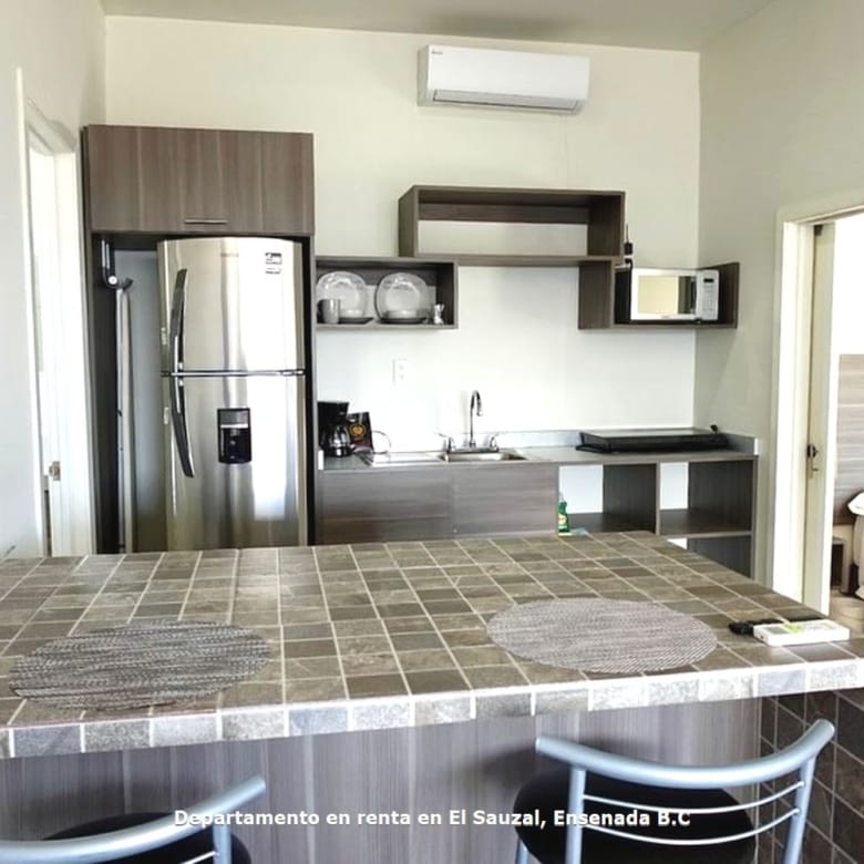 Departamento en renta | Terraza con vista al mar | El Sauzal, Ensenada