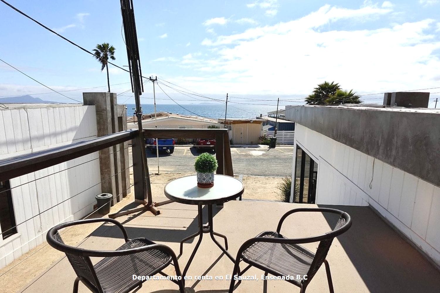 Departamento en renta | Terraza con vista al mar | El Sauzal, Ensenada
