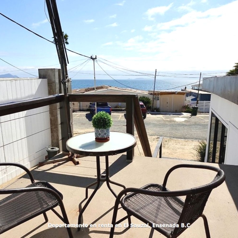 Departamento en renta | Terraza con vista al mar | El Sauzal, Ensenada