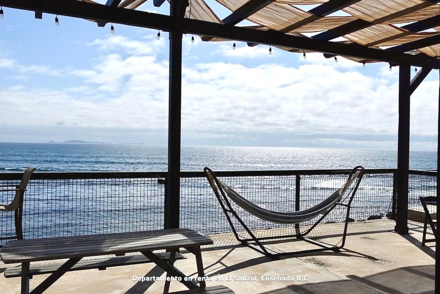 Departamento en renta | Terraza con vista al mar | El Sauzal, Ensenada