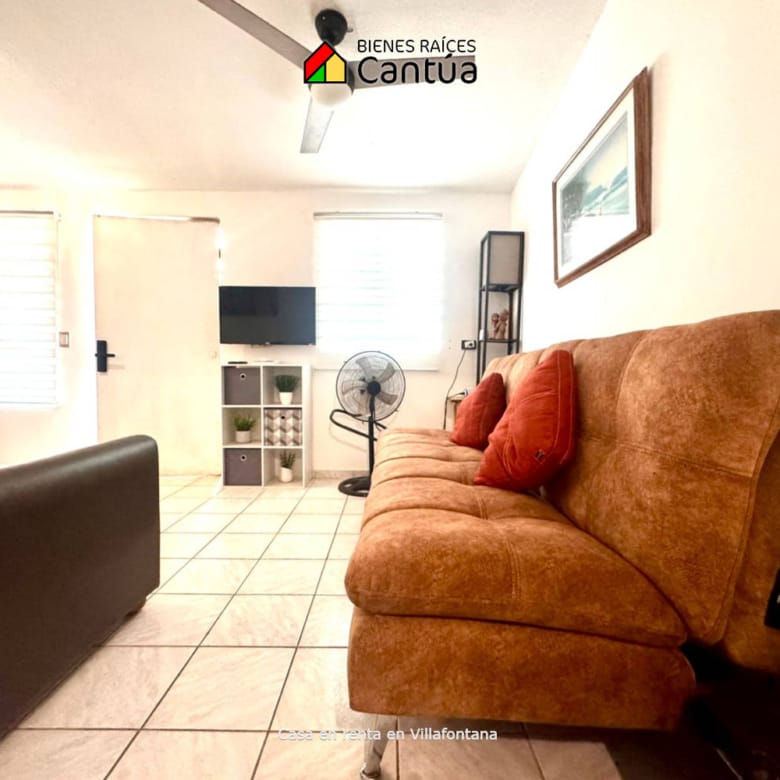 Casa amueblada en renta | Terraza privada y excelente ubicación | Fracc. Villafontana