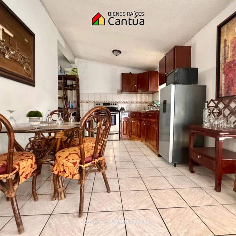 Casa amueblada en renta | Terraza privada y excelente ubicación | Fracc. Villafontana