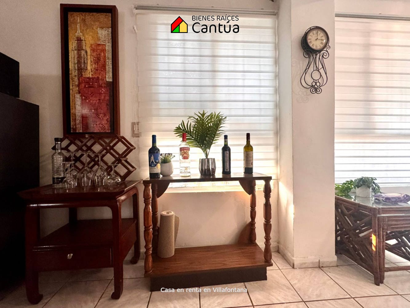 Casa amueblada en renta | Terraza privada y excelente ubicación | Fracc. Villafontana