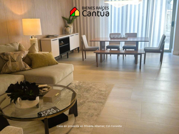 Casa en preventa | Diseño moderno y doble altura | Privada Altamar, Col. Coronita