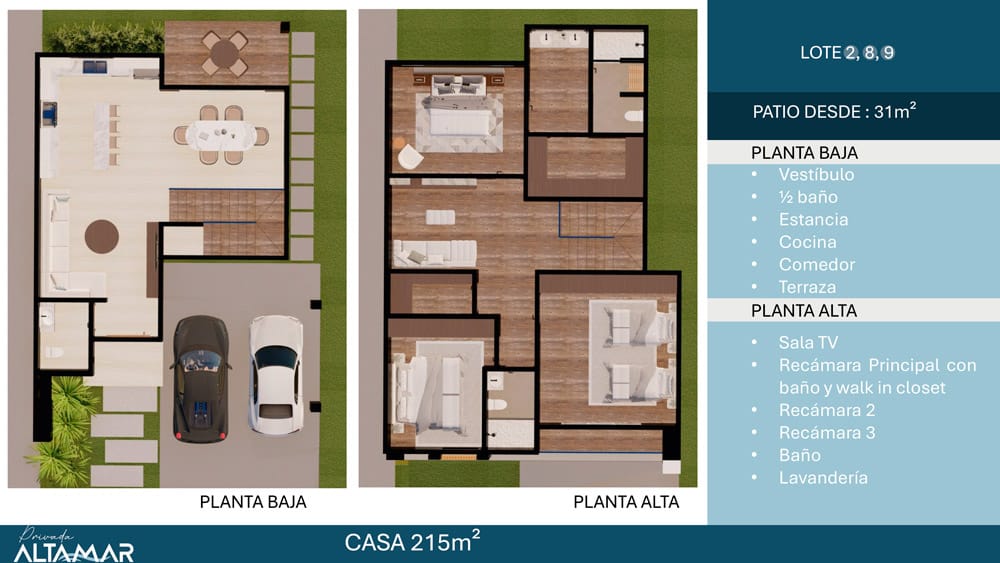 Casa en preventa | Diseño moderno y doble altura | Privada Altamar, Col. Coronita