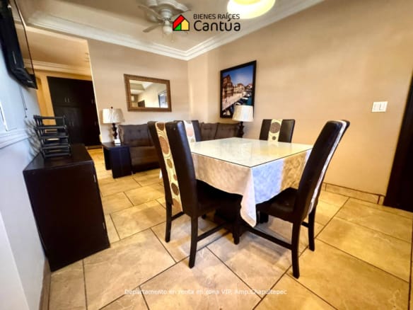 Renta Departamento (Café) en Zona VIP con Aire Acondicionado
