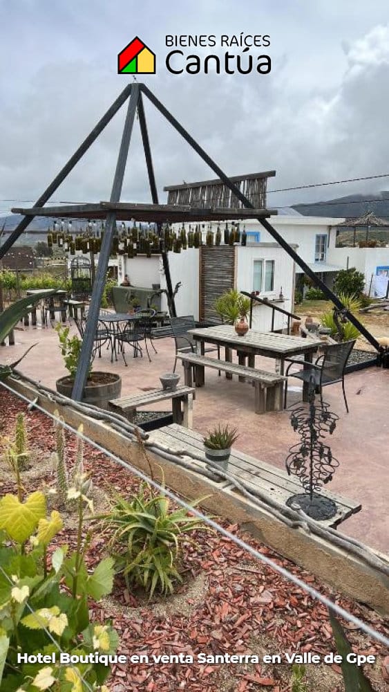 Hotel boutique en venta | 8 suites + viñedo | Valle de Guadalupe