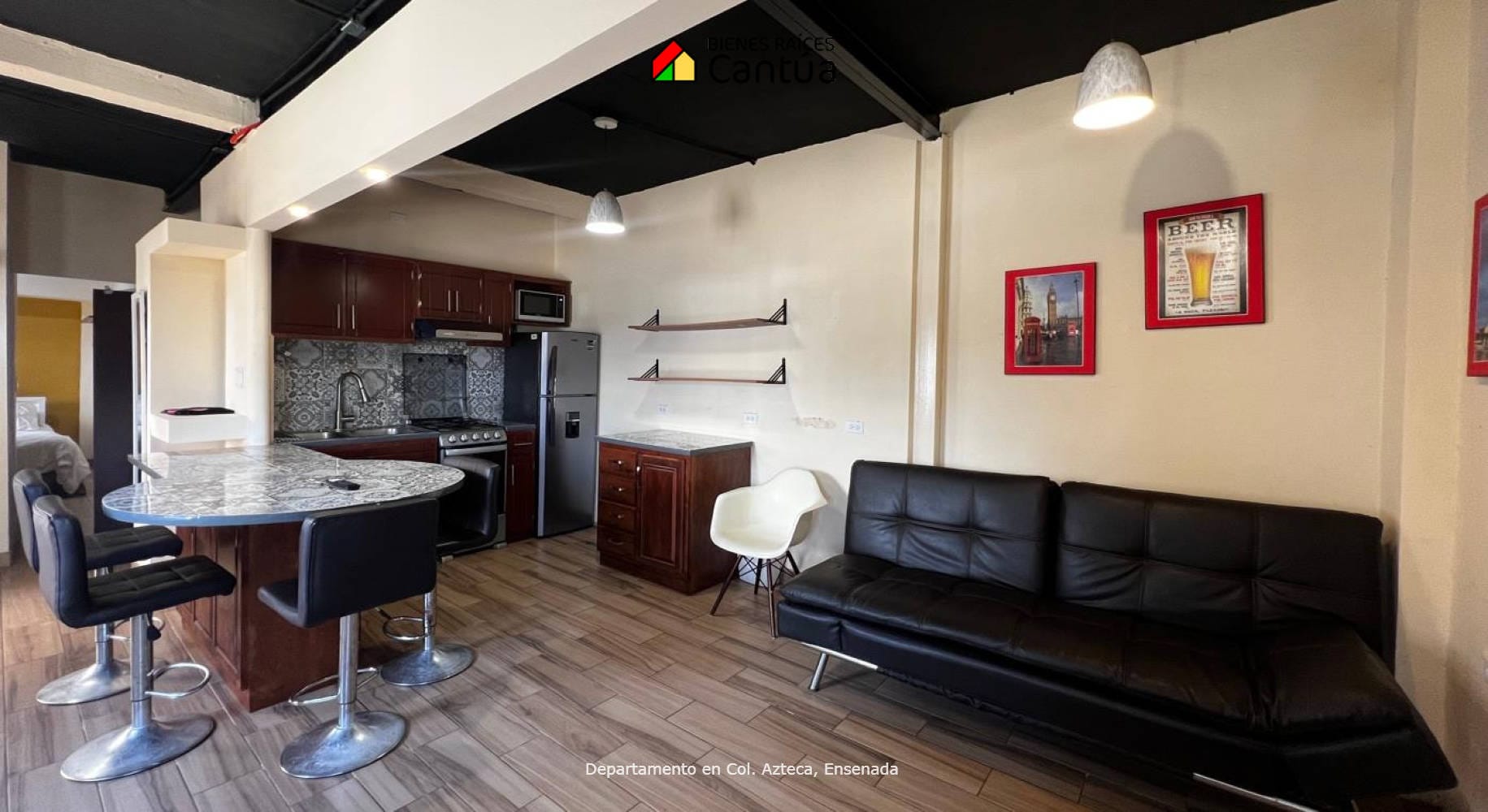 Departamento en renta | Amueblado con vista panorámica | Col. Azteca (Zona Centro), Ensenada