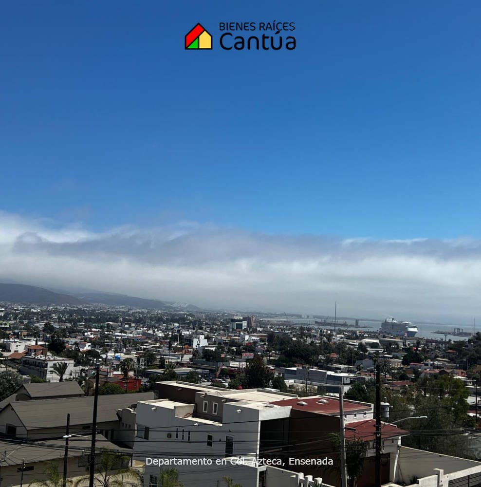 Departamento en renta | Amueblado con vista panorámica | Col. Azteca (Zona Centro), Ensenada