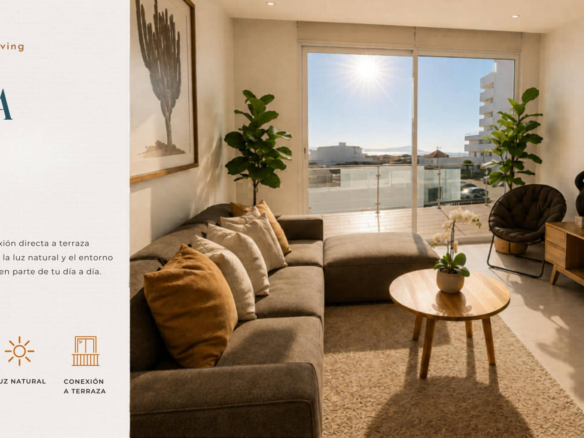Departamento en renta frente al mar con terraza privada | Torre Marea